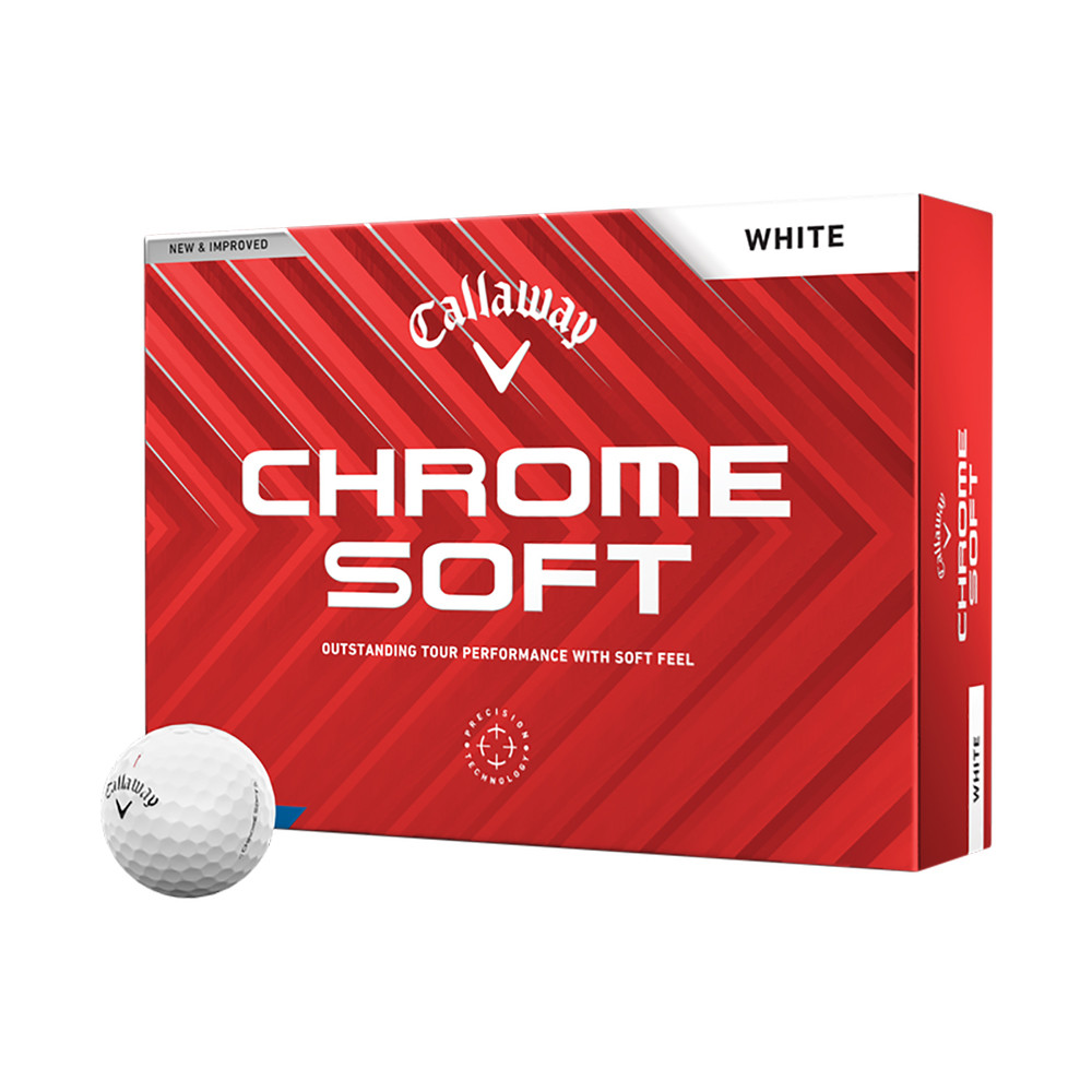 Callaway Chrome Soft White Golf Balls - Prior Generation - Maple